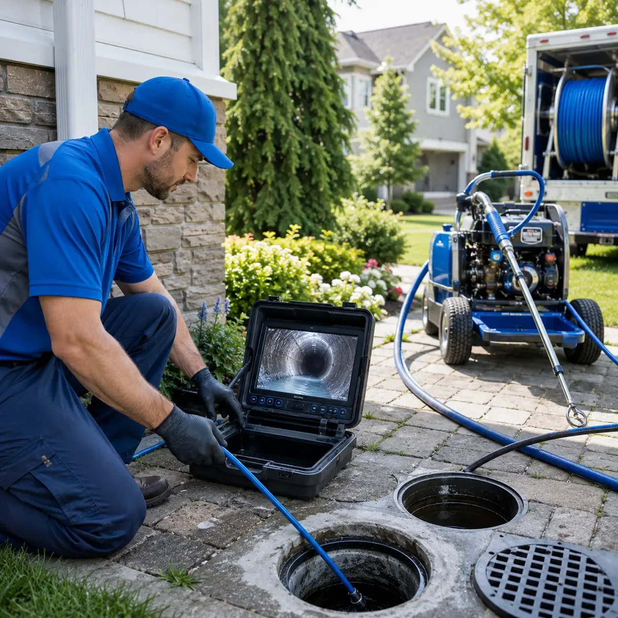 Outdoor drain cleaning professionals serving Shobonier, IL